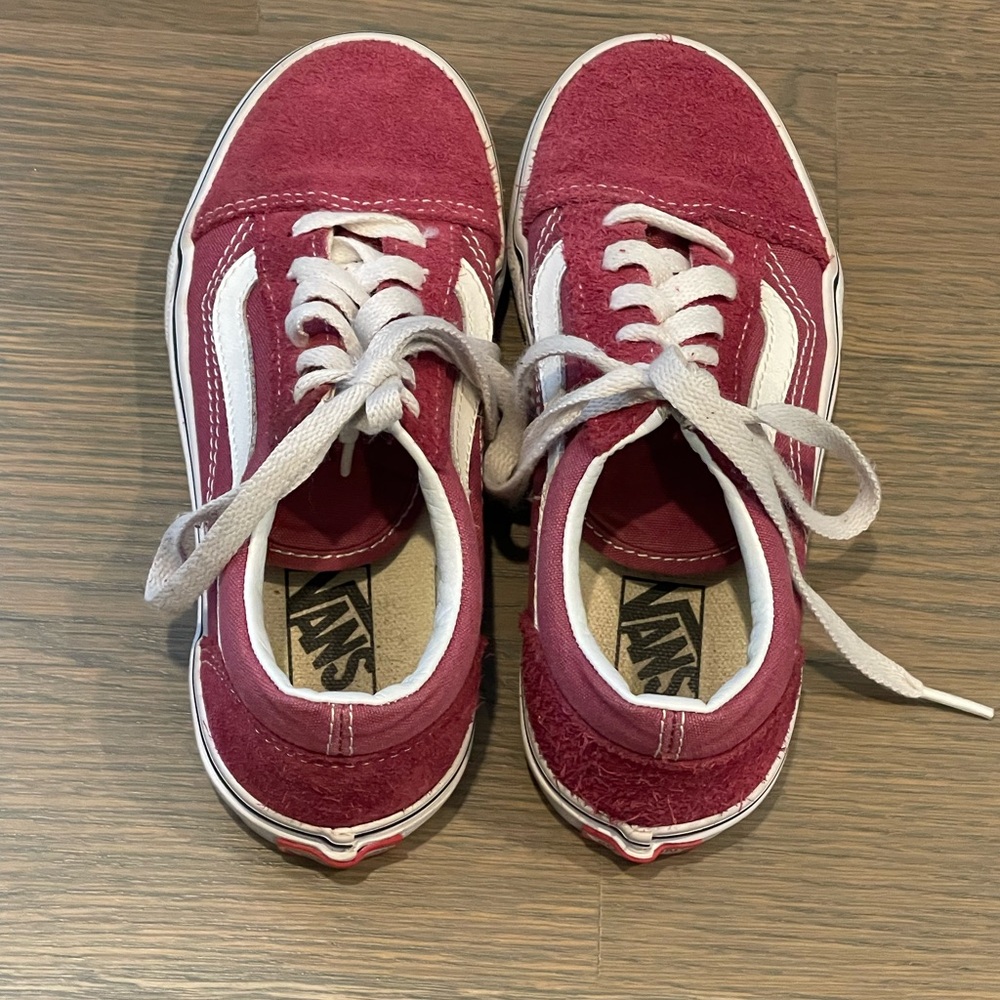 Size 13 Red Vans Kids Sneakers